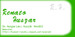 renato huszar business card
